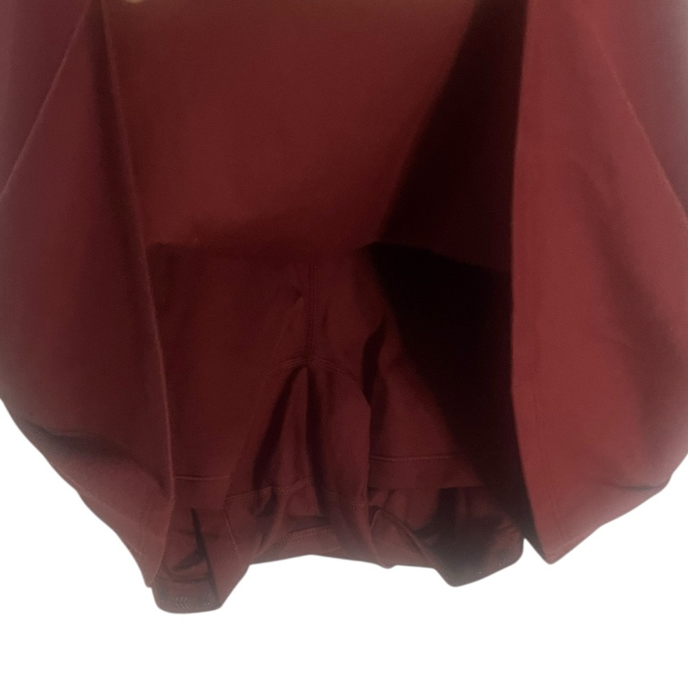 All In Motion Women's Knit Ruched Maroon Active Dress - Picture 7 of 7